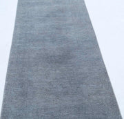 Hand Knotted Overdye Wool Rug 2' 7" x 10' 0" - No. AT99041