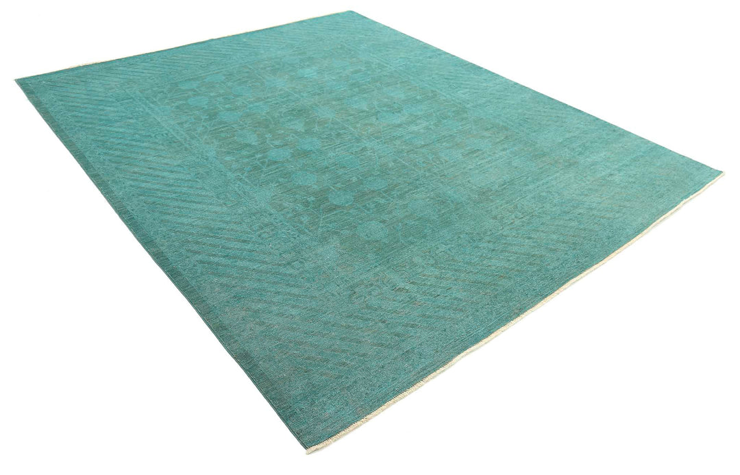 Hand Knotted Overdye Wool Rug 7' 9" x 9' 4" - No. AT56933