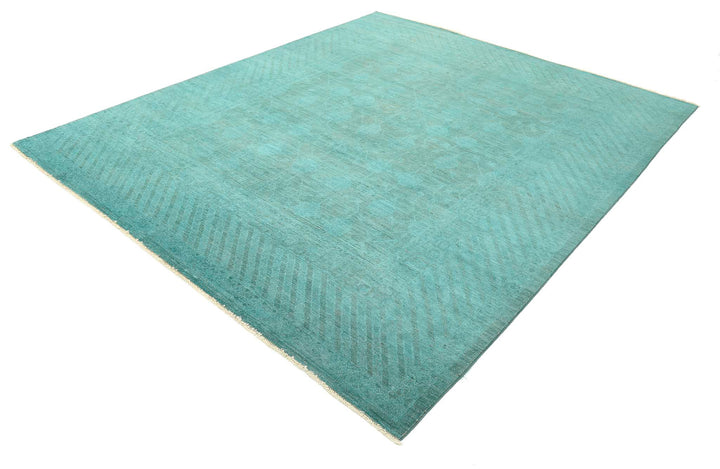 Hand Knotted Overdye Wool Rug 7' 9" x 9' 4" - No. AT56933