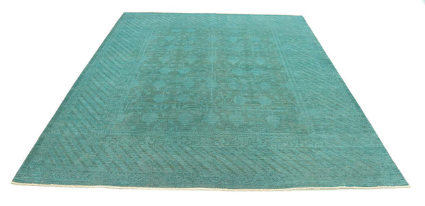 Hand Knotted Overdye Wool Rug 7' 9" x 9' 4" - No. AT56933