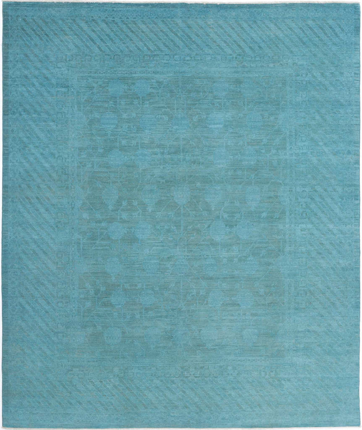 Hand Knotted Overdye Wool Rug 7' 9" x 9' 4" - No. AT56933