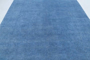 Hand Knotted Overdye Wool Rug 8' 0" x 9' 9" - No. AT67404