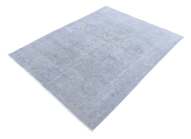 Hand Knotted Overdye Wool Rug 4' 7" x 6' 1" - No. AT89056