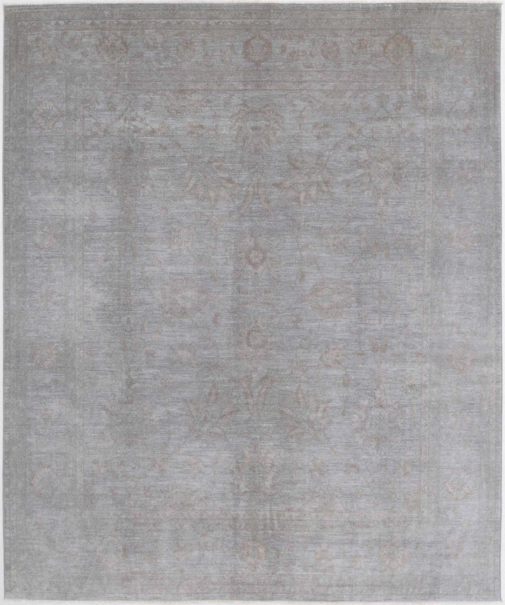 Hand Knotted Overdye Wool Rug 7' 10" x 9' 6" - No. AT30363