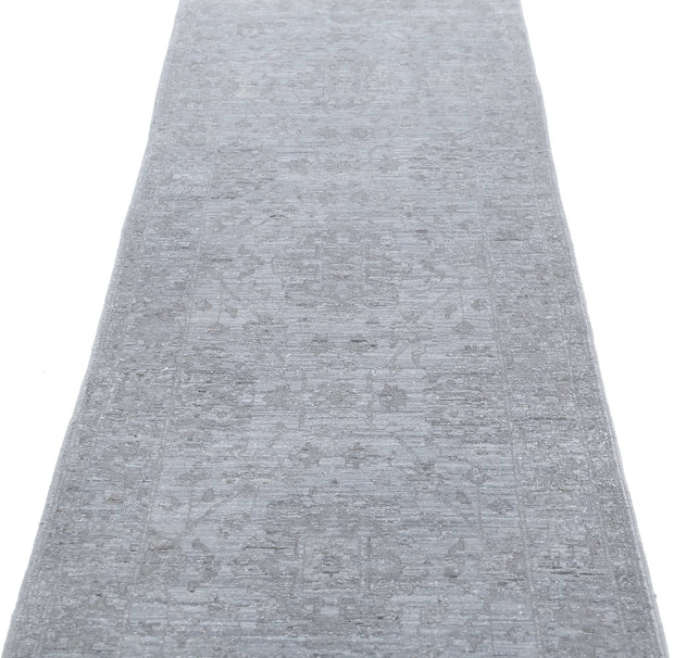 Hand Knotted Overdye Wool Rug 2' 6" x 9' 7" - No. AT81414