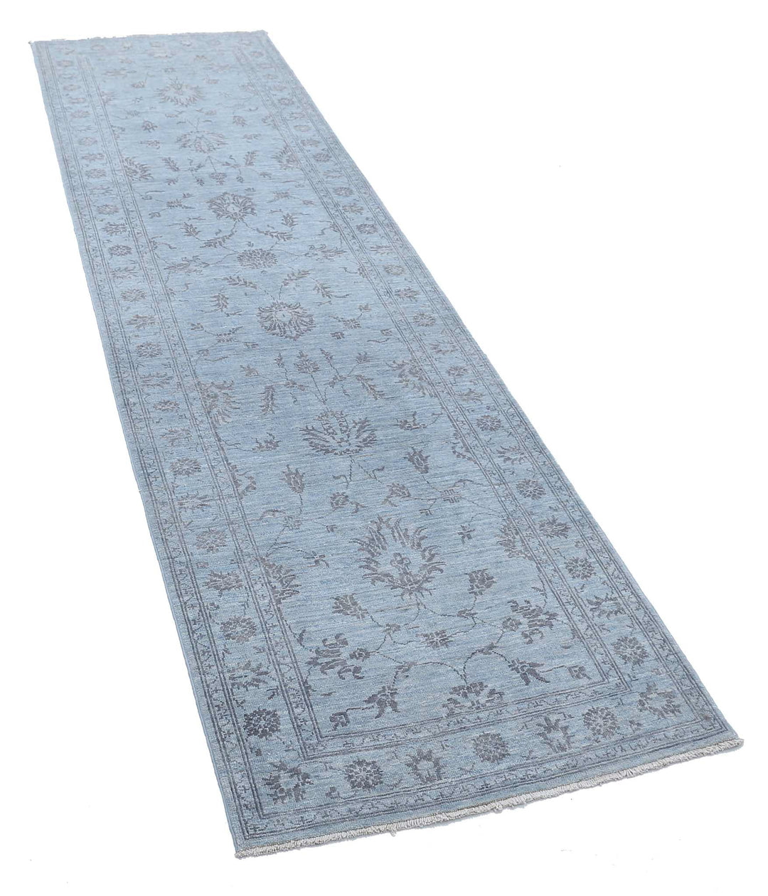 Hand Knotted Overdye Wool Rug 2' 7" x 9' 4" - No. AT65220