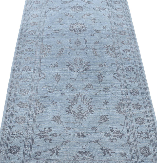 Hand Knotted Overdye Wool Rug 2' 7" x 9' 4" - No. AT65220