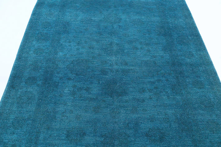Hand Knotted Overdye Wool Rug 5' 5" x 7' 6" - No. AT58337