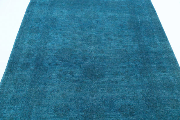 Hand Knotted Overdye Wool Rug 5' 5" x 7' 6" - No. AT58337