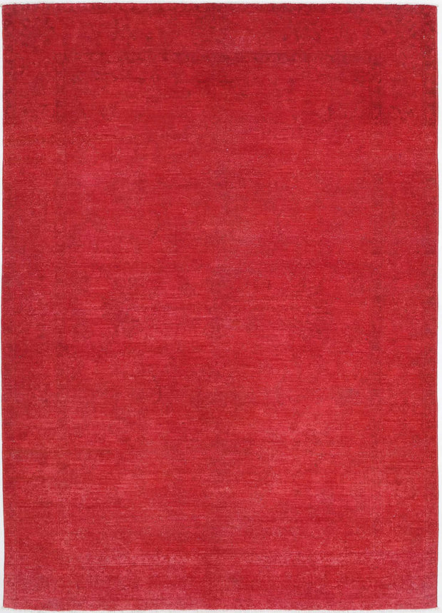 Hand Knotted Overdye Wool Rug 5' 5" x 7' 7" - No. AT82252