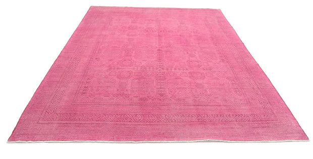 Hand Knotted Overdye Wool Rug 7' 9" x 9' 10" - No. AT13382