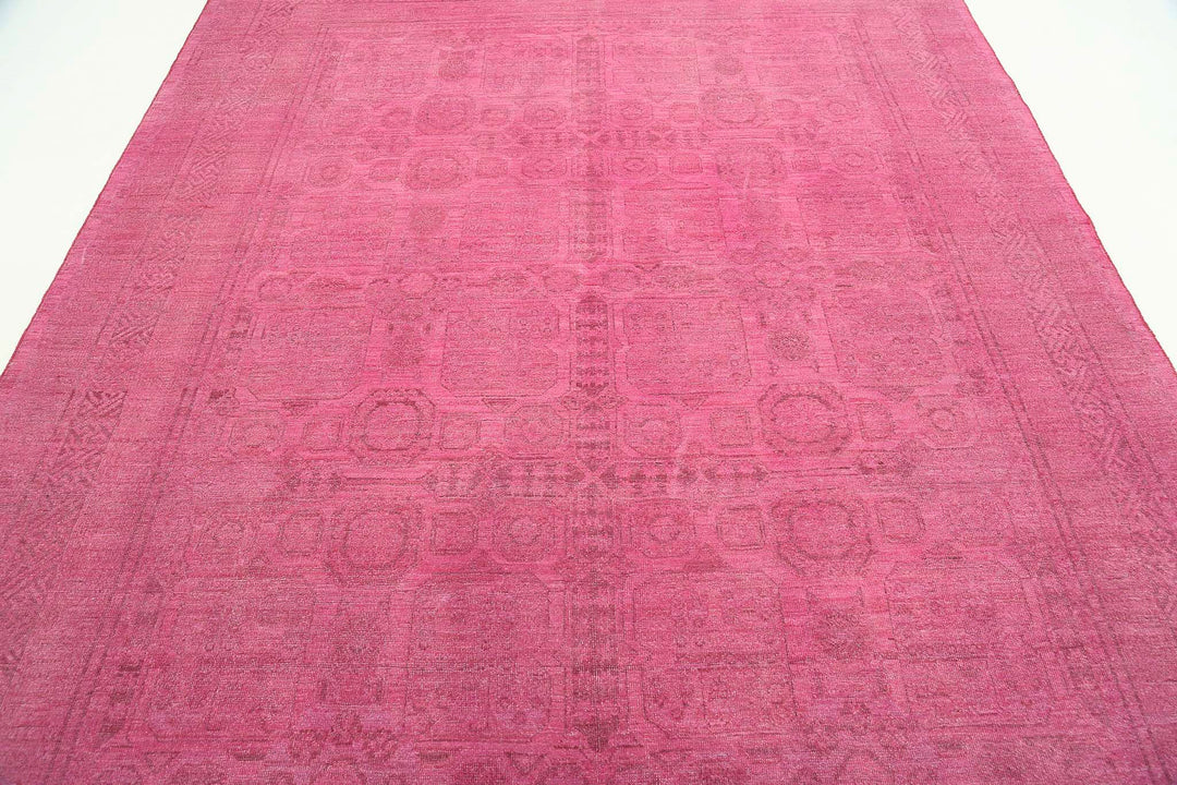 Hand Knotted Overdye Wool Rug 7' 9" x 9' 10" - No. AT13382