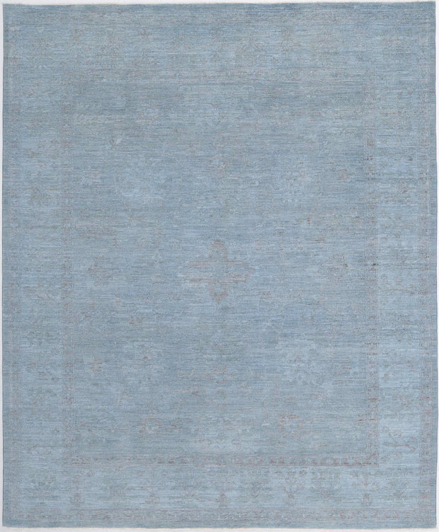 Hand Knotted Overdye Wool Rug 8' 4" x 9' 11" - No. AT42890