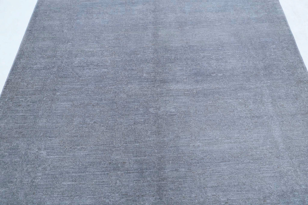 Hand Knotted Overdye Wool Rug 5' 7" x 7' 5" - No. AT16398