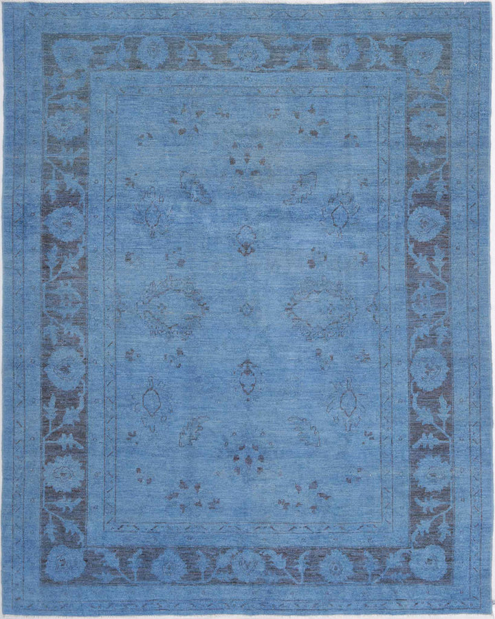 Hand Knotted Overdye Wool Rug 7' 9" x 9' 7" - No. AT72227