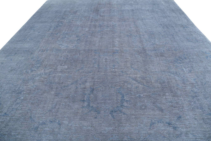 Hand Knotted Overdye Wool Rug 11' 7" x 13' 9" - No. AT95168
