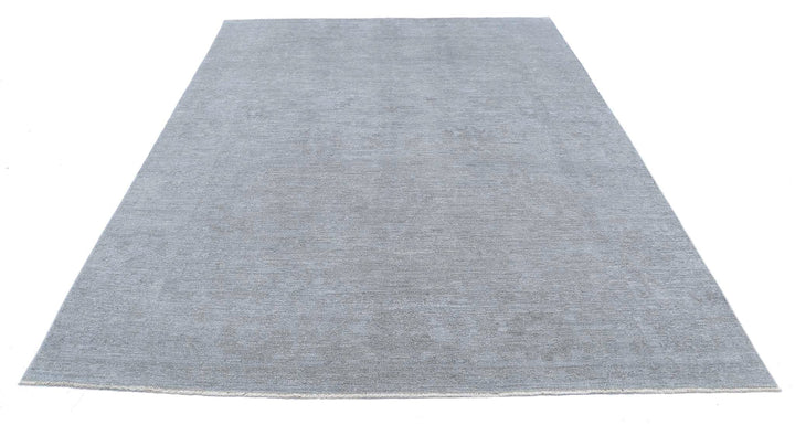 Hand Knotted Overdye Wool Rug 7' 3" x 9' 6" - No. AT76612