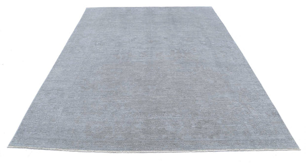 Hand Knotted Overdye Wool Rug 7' 3" x 9' 6" - No. AT76612