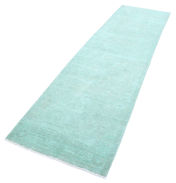 Hand Knotted Overdye Wool Rug 2' 7" x 9' 4" - No. AT17677