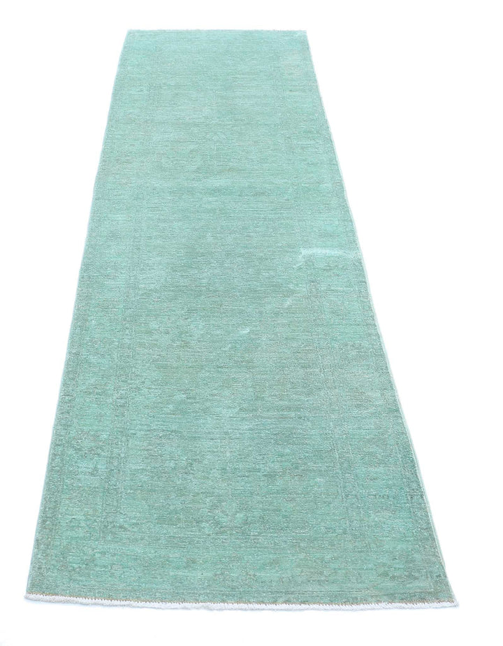 Hand Knotted Overdye Wool Rug 2' 7" x 9' 4" - No. AT17677