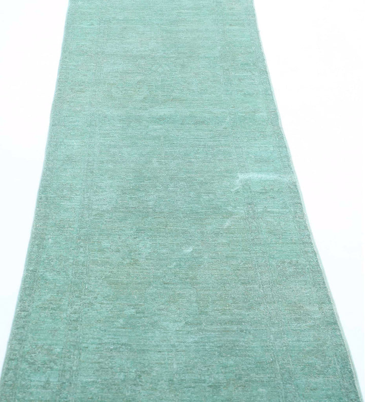 Hand Knotted Overdye Wool Rug 2' 7" x 9' 4" - No. AT17677