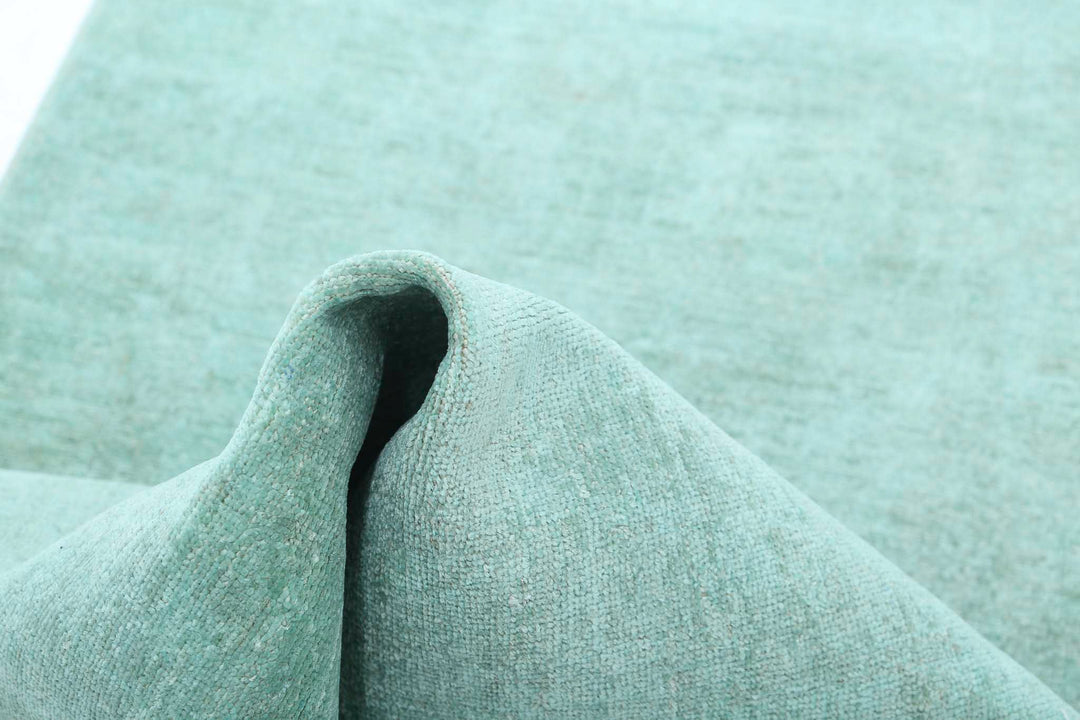 Hand Knotted Overdye Wool Rug 2' 7" x 9' 4" - No. AT17677