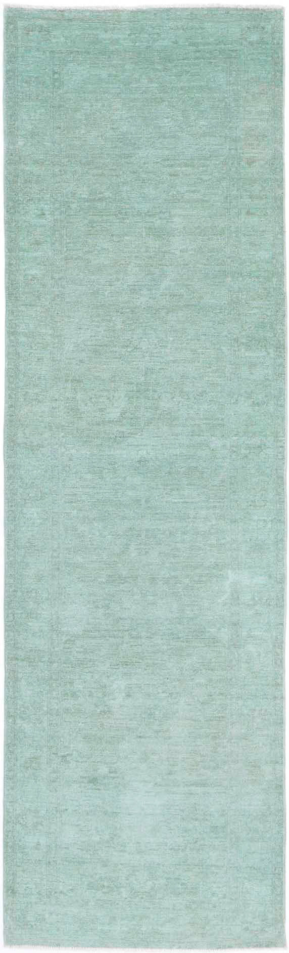 Hand Knotted Overdye Wool Rug 2' 7" x 9' 4" - No. AT17677