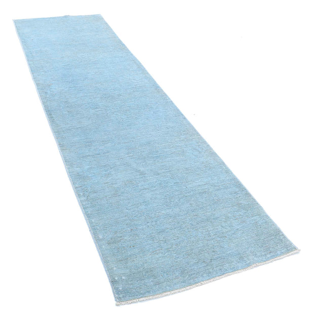 Hand Knotted Overdye Wool Rug 2' 7" x 9' 3" - No. AT41235