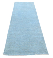 Hand Knotted Overdye Wool Rug 2' 7" x 9' 3" - No. AT41235