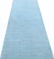Hand Knotted Overdye Wool Rug 2' 7" x 9' 3" - No. AT41235
