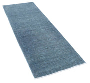 Hand Knotted Overdye Wool Rug 2' 5" x 6' 5" - No. AT17644