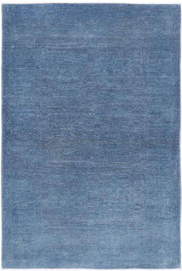 Hand Knotted Overdye Wool Rug 3' 1" x 4' 9" - No. AT19592