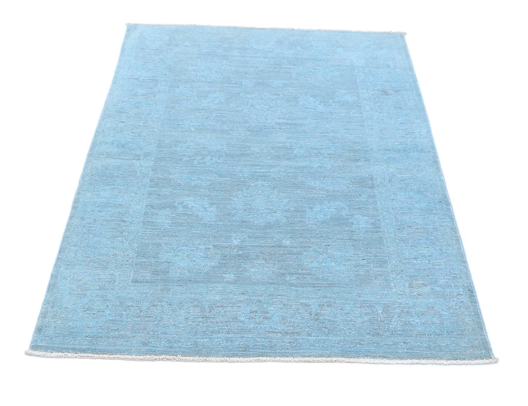 Hand Knotted Overdye Wool Rug 3' 2" x 4' 7" - No. AT11675