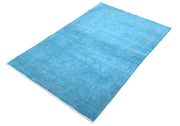 Hand Knotted Overdye Wool Rug 3' 3" x 4' 11" - No. AT63579