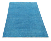 Hand Knotted Overdye Wool Rug 3' 3" x 4' 11" - No. AT63579