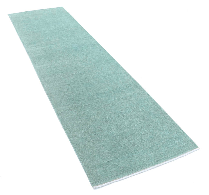 Hand Knotted Overdye Wool Rug 2' 8" x 9' 3" - No. AT68438