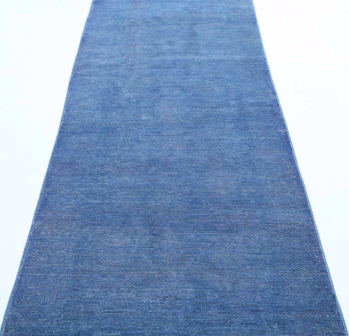 Hand Knotted Overdye Wool Rug 2' 11" x 9' 2" - No. AT40217