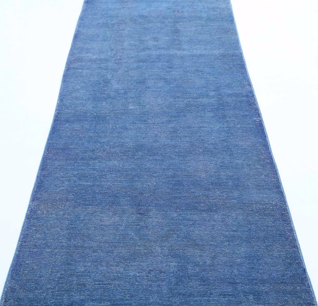 Hand Knotted Overdye Wool Rug 2' 11" x 9' 2" - No. AT40217