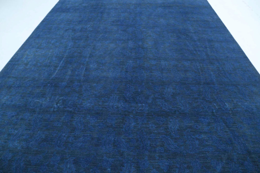 Hand Knotted Overdye Wool Rug 9' 10" x 13' 9" - No. AT57510