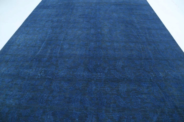 Hand Knotted Overdye Wool Rug 9' 10" x 13' 9" - No. AT57510