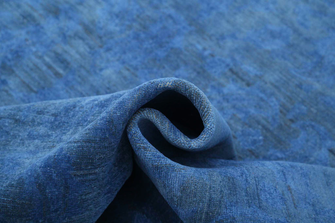 Hand Knotted Overdye Wool Rug 9' 10" x 13' 9" - No. AT57510