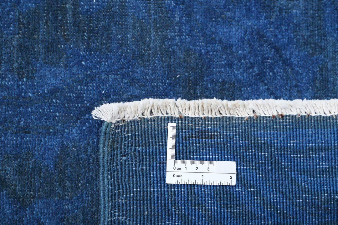 Hand Knotted Overdye Wool Rug 9' 10" x 13' 9" - No. AT57510