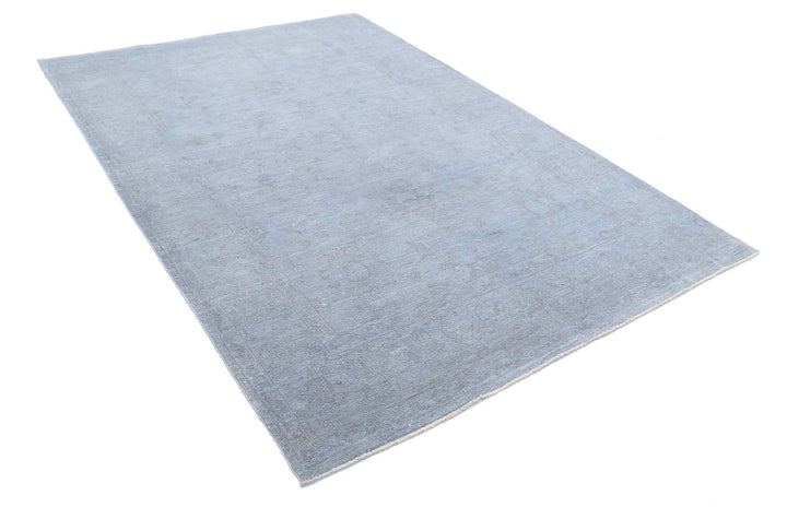 Hand Knotted Overdye Wool Rug 6' 3" x 9' 8" - No. AT35772