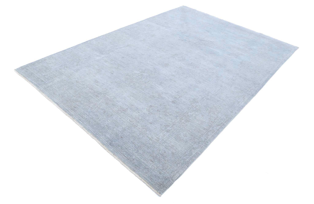 Hand Knotted Overdye Wool Rug 6' 3" x 9' 8" - No. AT35772