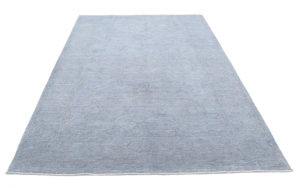 Hand Knotted Overdye Wool Rug 6' 3" x 9' 8" - No. AT35772