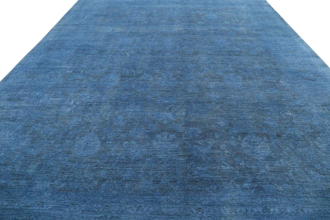 Hand Knotted Overdye Wool Rug 11' 8" x 14' 7" - No. AT62198