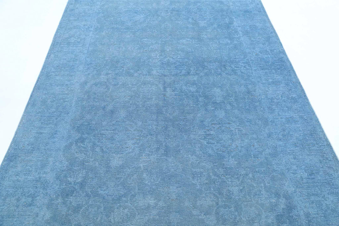 Hand Knotted Overdye Wool Rug 5' 11" x 8' 10" - No. AT86686