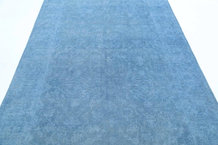 Hand Knotted Overdye Wool Rug 5' 11" x 8' 10" - No. AT86686
