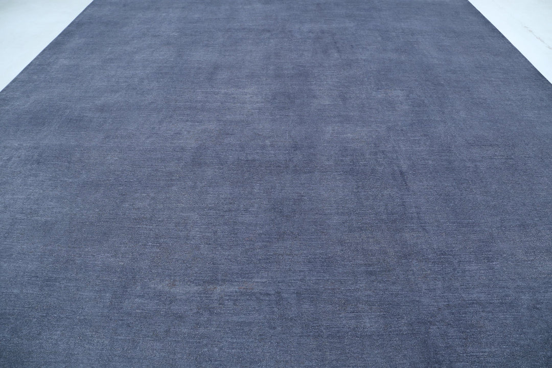 Hand Knotted Overdye Wool Rug 12' 5" x 17' 3" - No. AT60022