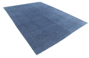 Hand Knotted Overdye Wool Rug 8' 6" x 11' 4" - No. AT56130